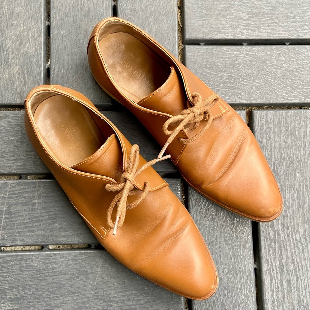 Everlane Women's Tan Leather Flats